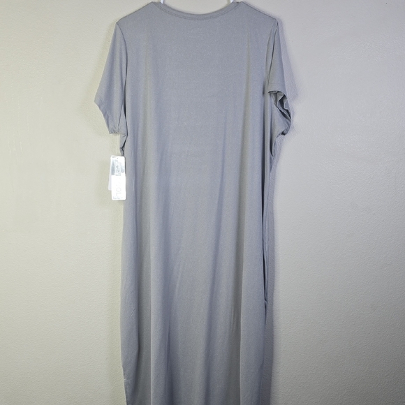 32 Degrees Cool Gray V-Neck Short Sleeve Dress Size XXL NwT - Picture 7 of 7